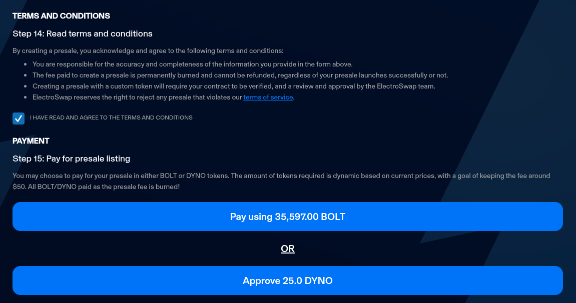 Terms, Conditions and Payment
