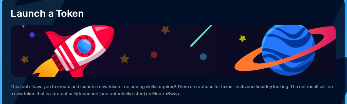 Launch Token Page