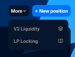 Switching to V2 Liquidity Page